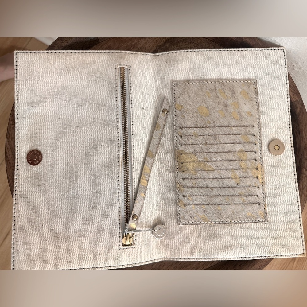 Mersea Co. Metallic Cowhide Clutch - Picture 2 of 4
